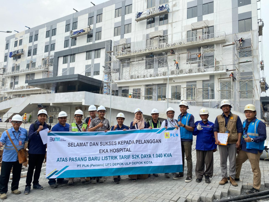 PLN UP3 Depok Sukes Lakukan Energize Pasang Baru Eka Hospital, Tingkatkan Kualitas Layanan Jelang Hari Listrik Nasional dan Sumpah Pemuda